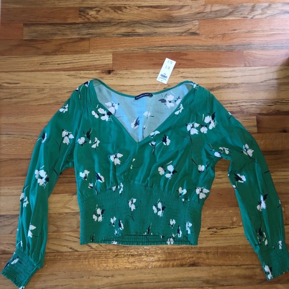 Green blouse